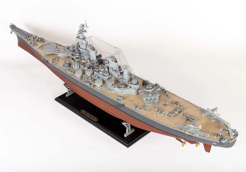 модель корабля своими руками USS Missouri BB-63