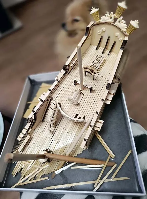 Black Pearl (Черная жемчужина) на дне  + (Полный набор инструментов, клея и лак)