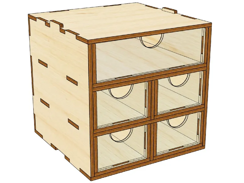 Mini модуль органайзер на 5 ящиков