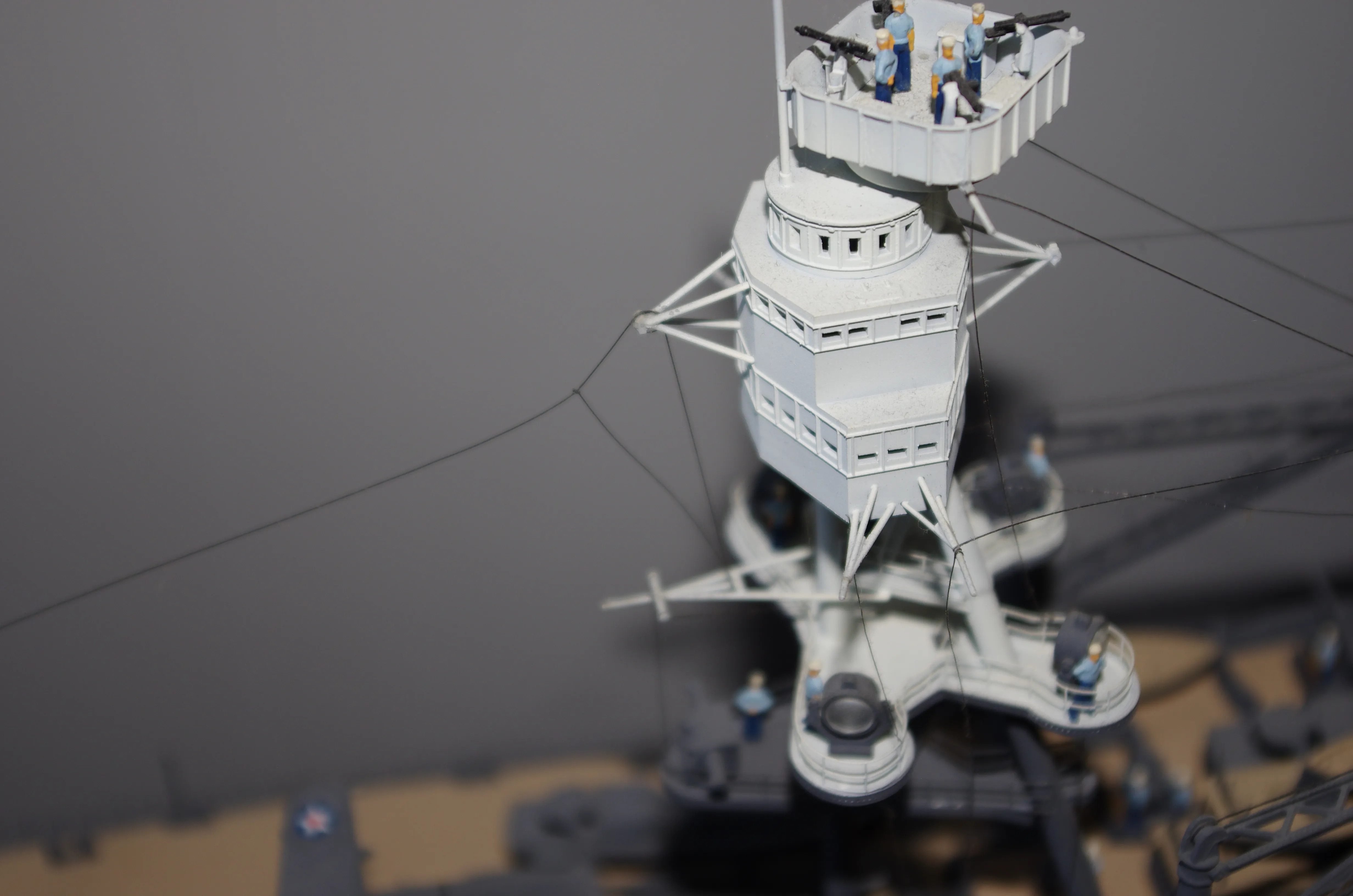 Модель корабля Линкор  ВВ-39  "АРИЗОНА"  декабрь 1941 г. - Верфь на Столе