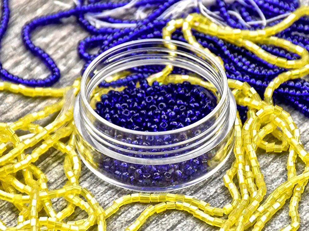 Круглые прозрачные контейнеры, диаметр 38 мм, 12 штук