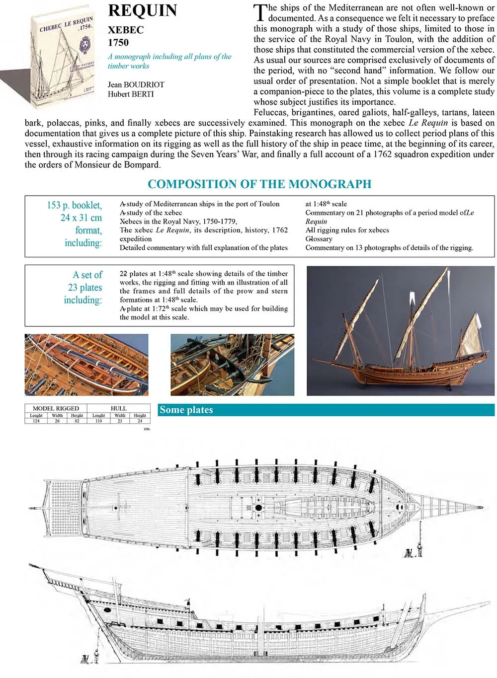 Le Requin, 1750 + чертежи
