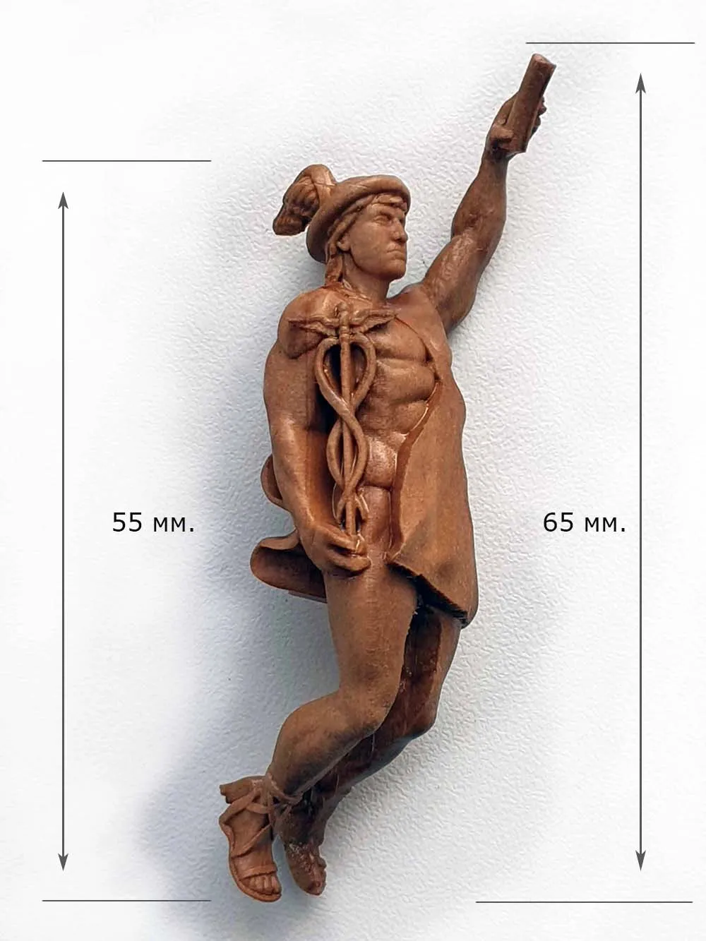 Носовая фигура для модели корабля "Меркурий" (ростовая), дерево, масштаб 1:64