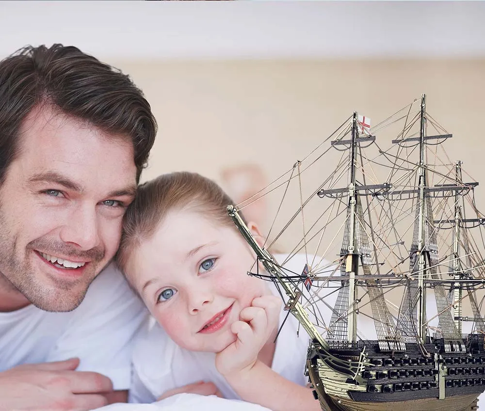 HMS Victory (цветная 3D модель)