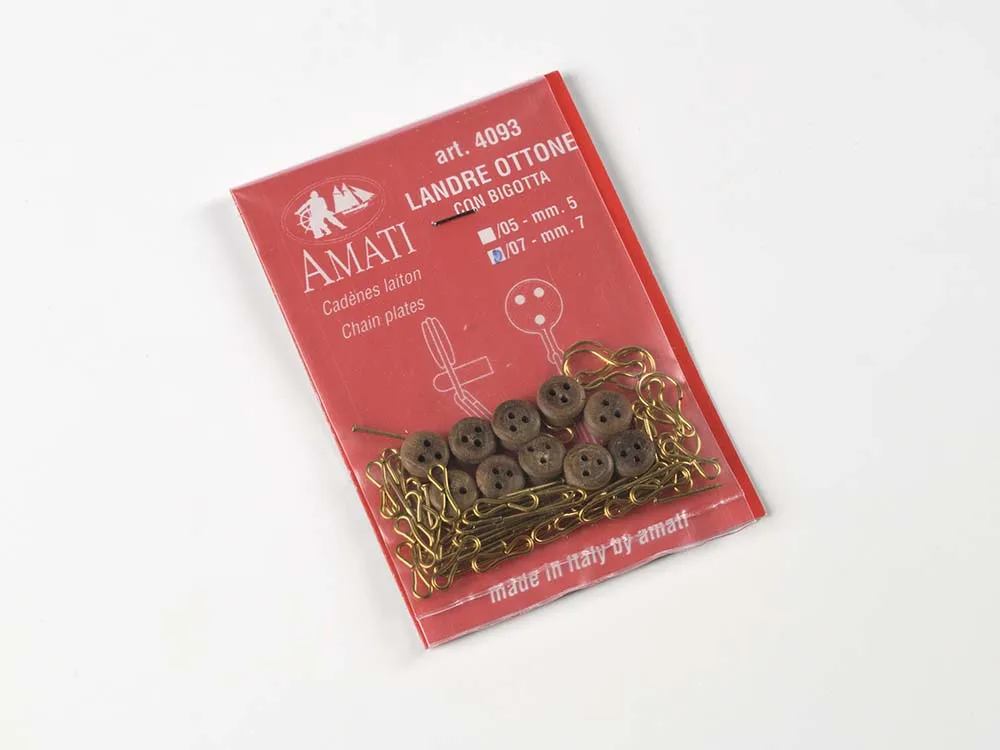 Вант-путенс 17 века с юферсом, 7 мм, 4 шт