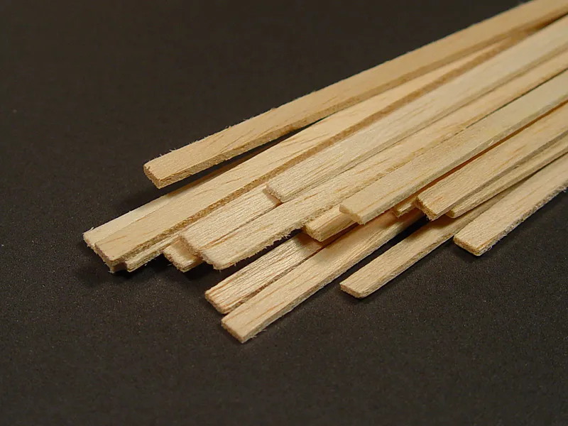 Рейка 2х3 мм, бальза, 4 шт