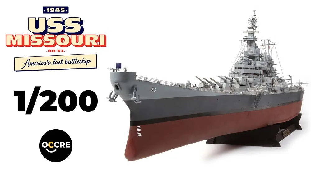 USS Missouri BB-63 + (Полный набор инструментов, клея и краски)