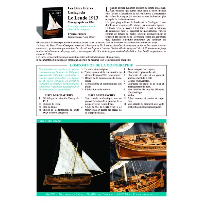 Le Leudo, 1913 + чертежи