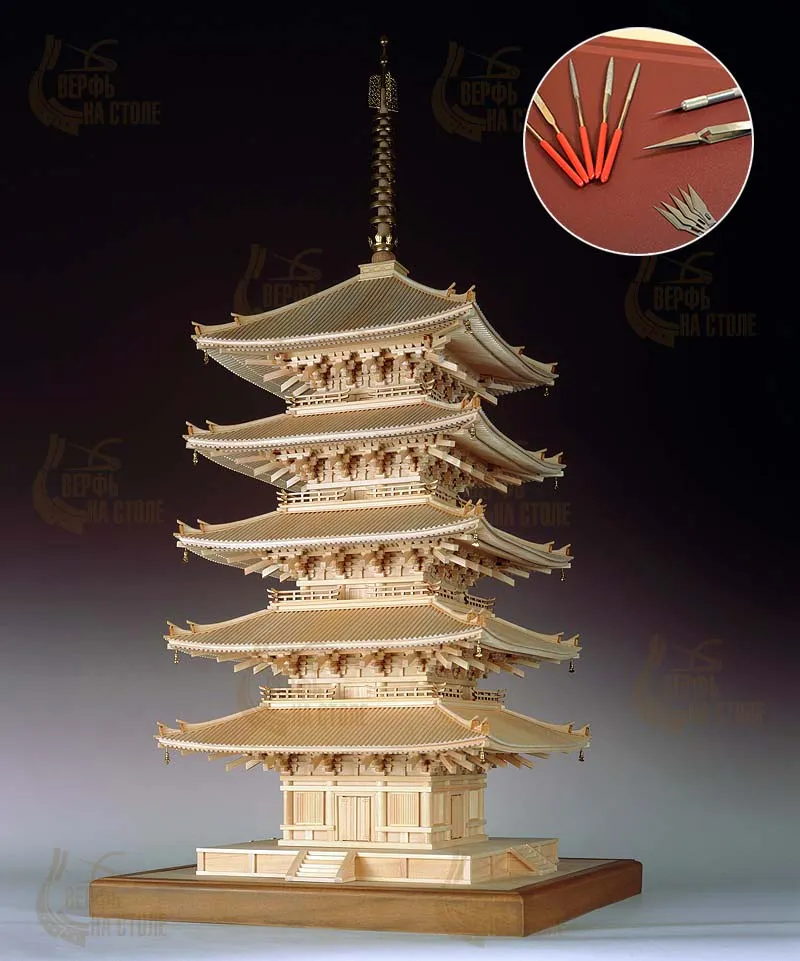 5-ти ярусная пагода Kofuku-Ji + (Стартовый набор инструментов)