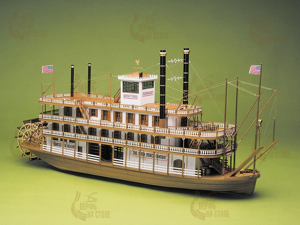 Модель парохода своими руками Mississippi Riverboat
