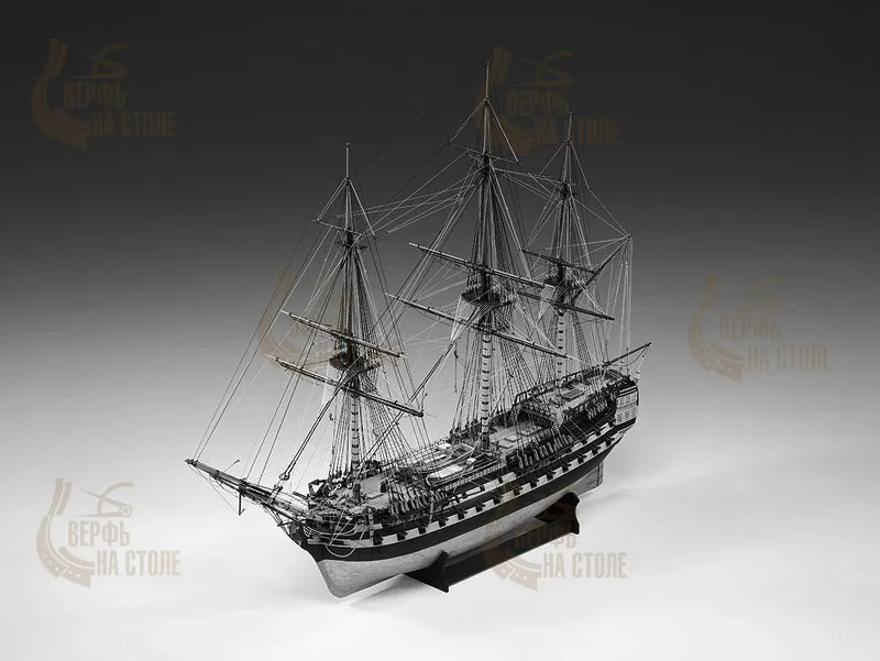 Чертеж 74-пушечного корабля HMS Vanguard