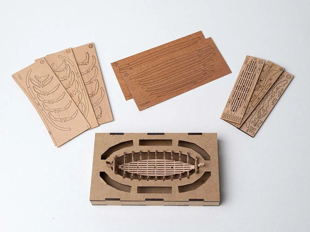 Шлюпка XVI века, 95мм