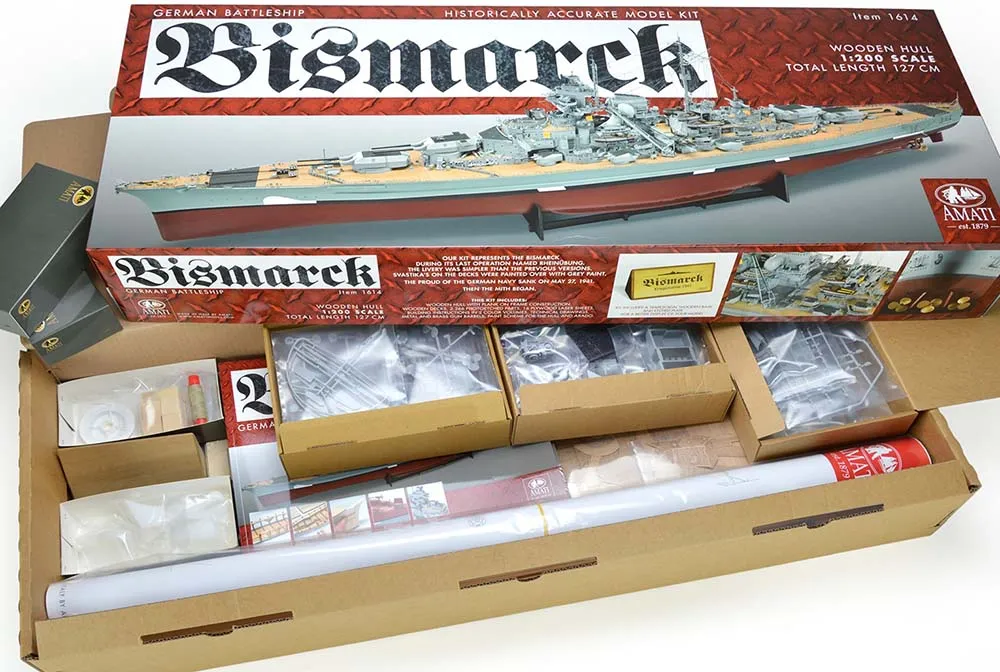 модель корабля Bismarck (Бисмарк)