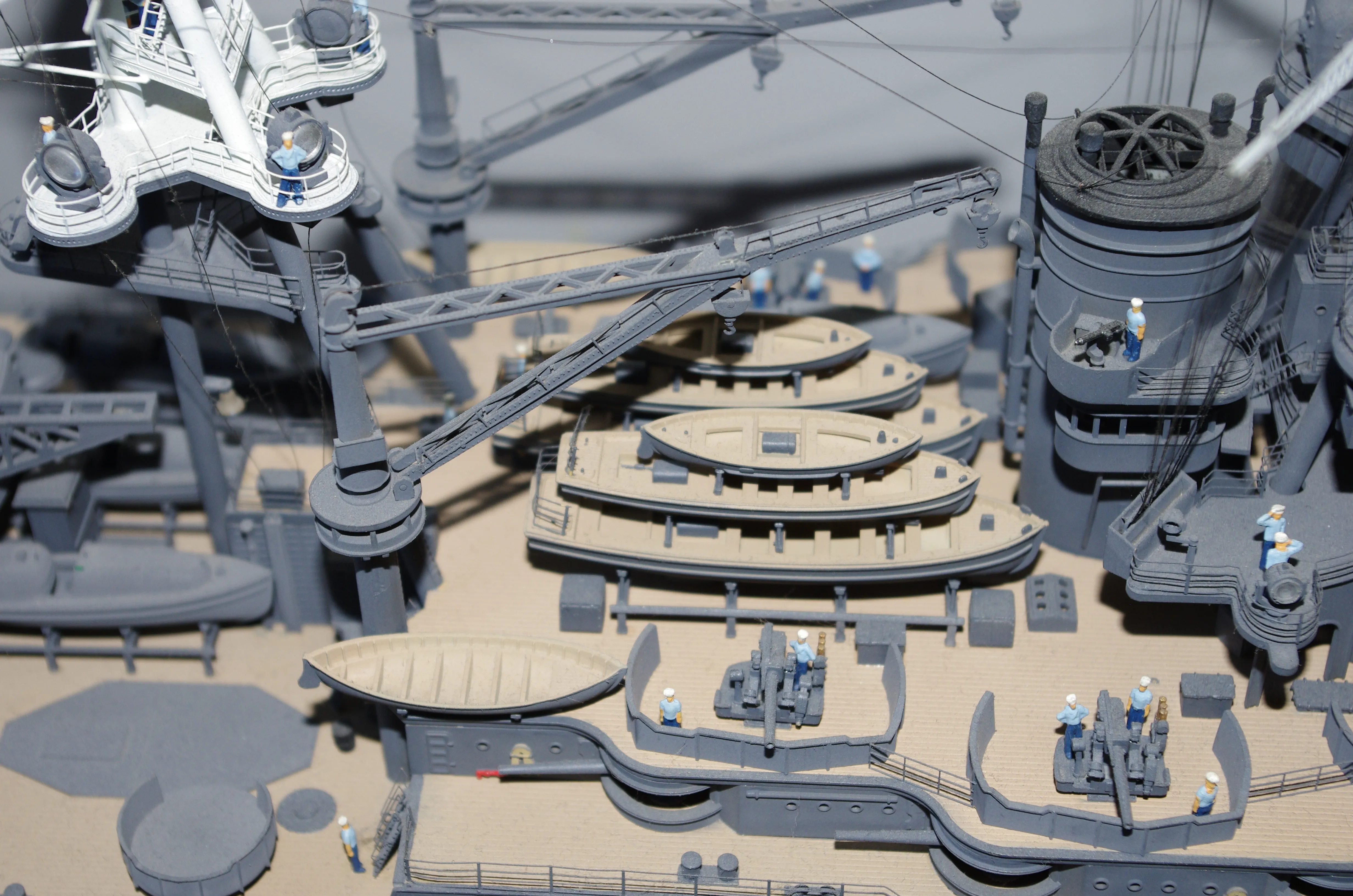 Модель корабля Линкор  ВВ-39  "АРИЗОНА"  декабрь 1941 г. - Верфь на Столе