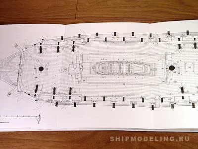 Полный комплект чертежей 74 gun ship, масштаб 1:48