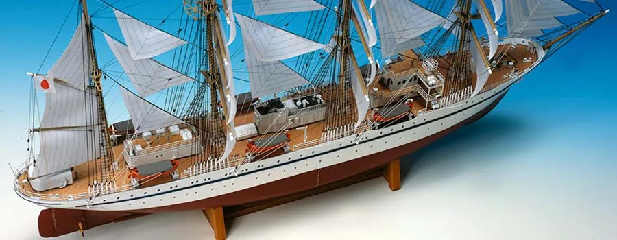деревянная модель парусника Nippon Maru