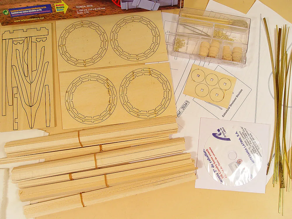 модель дилижанса Военная повозка