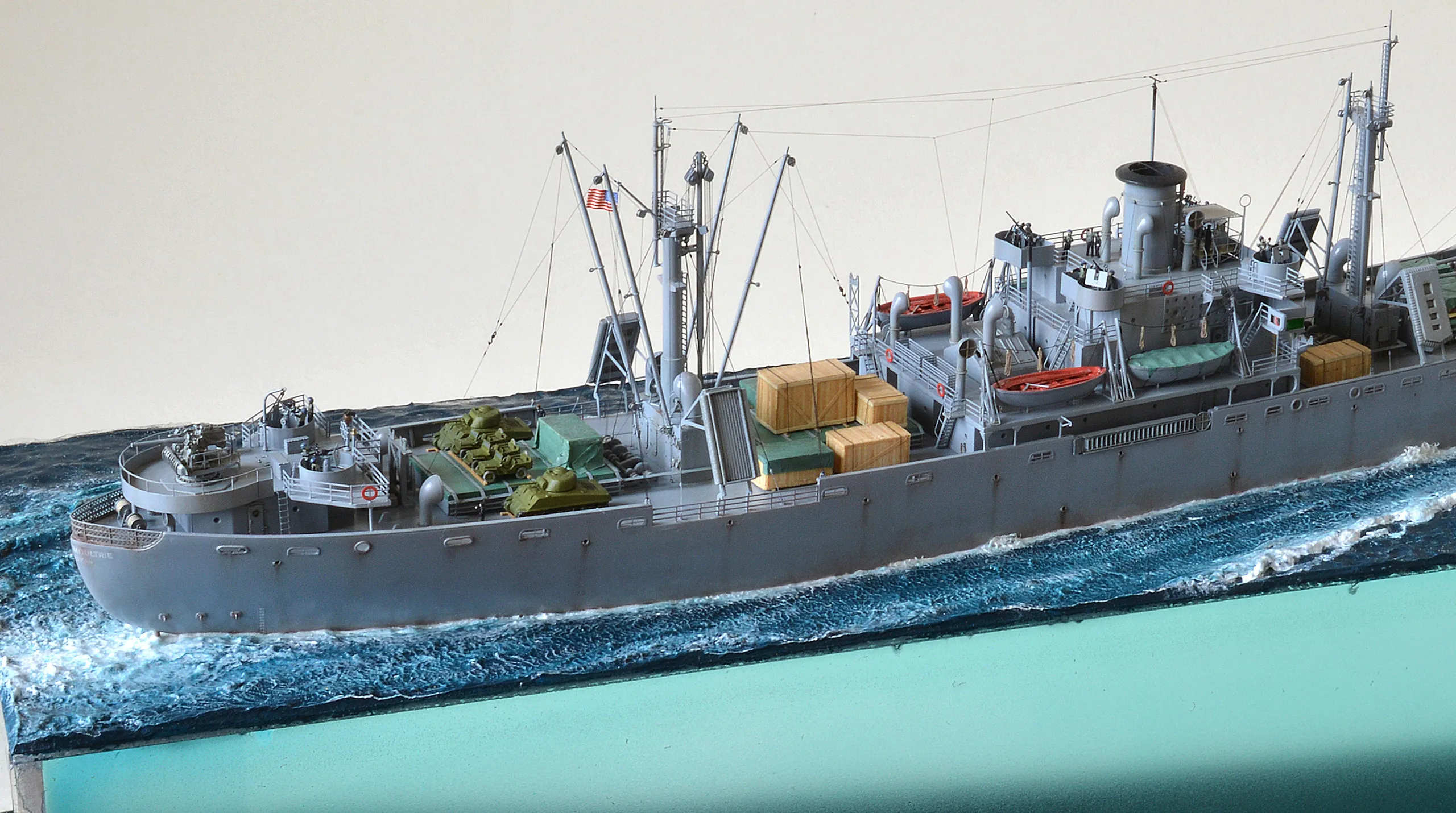 Модель корабля Диорама "Североморцы" - Верфь на Столе