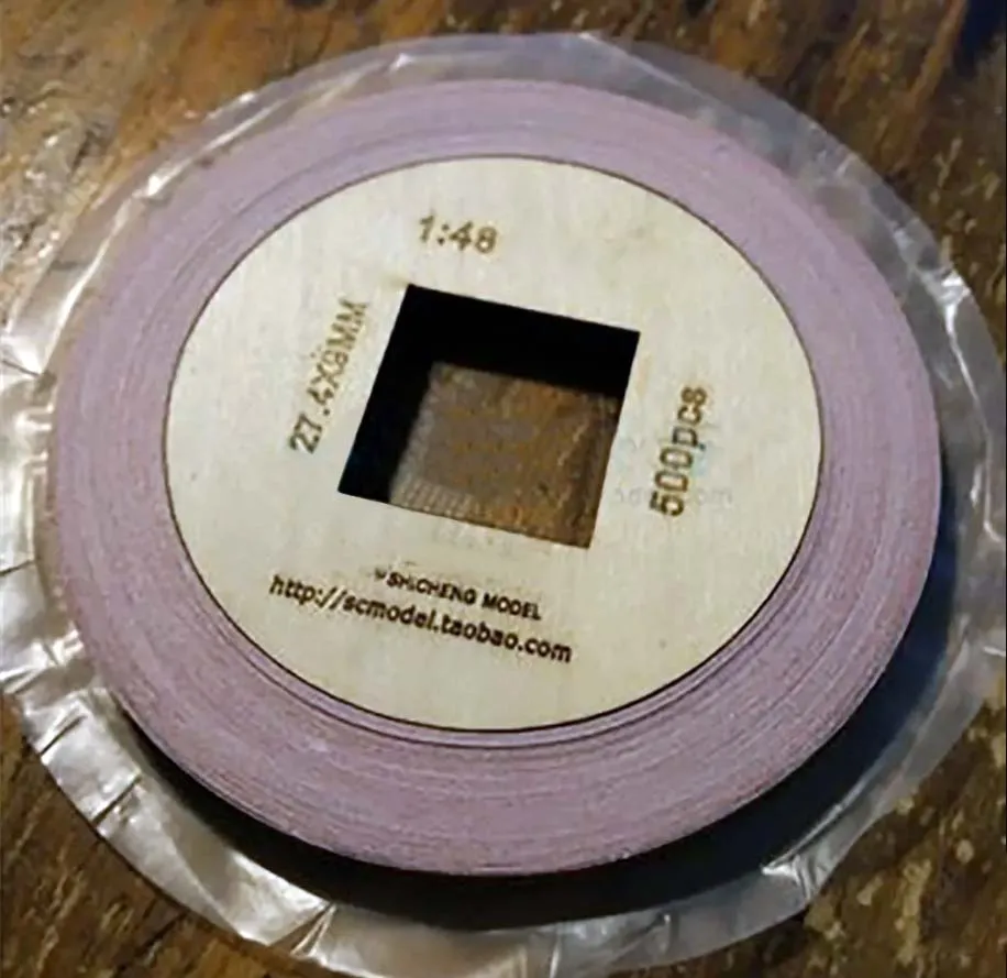 Медная обшивка 27.4х9 мм, 500 шт, масштаб 1:48