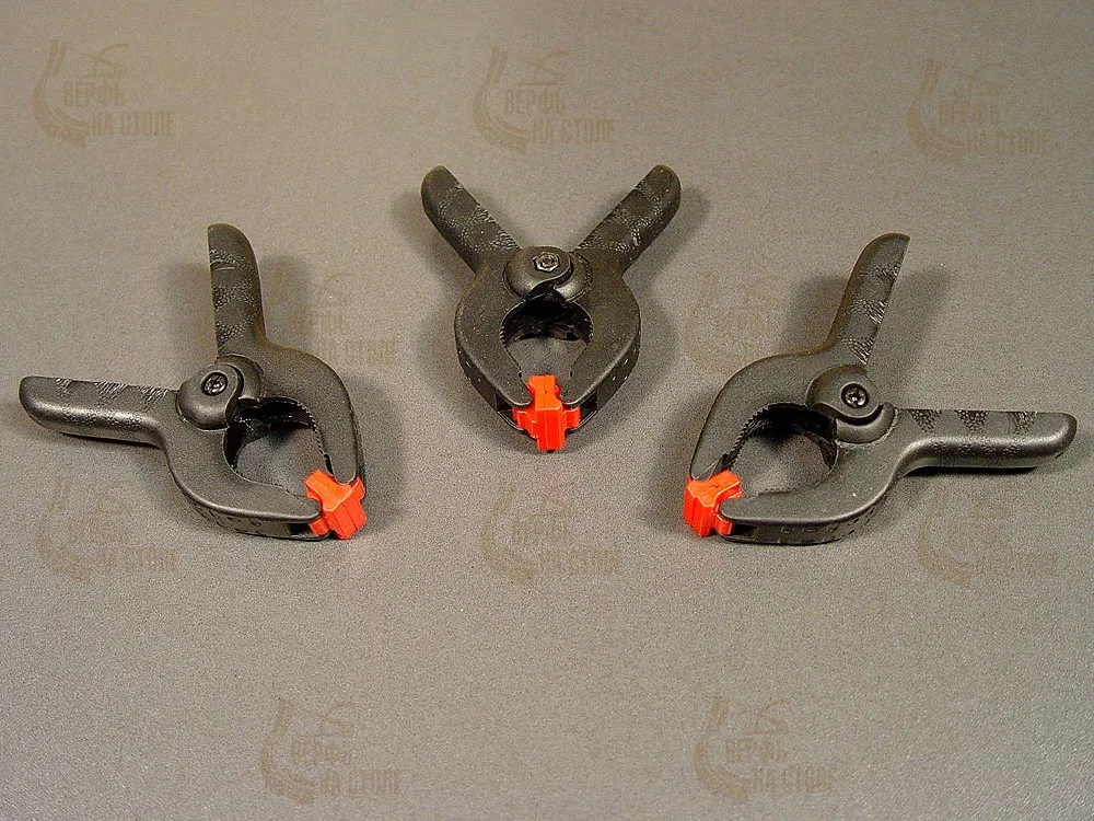 Средний пластиковый зажим, 85 мм, 2 шт