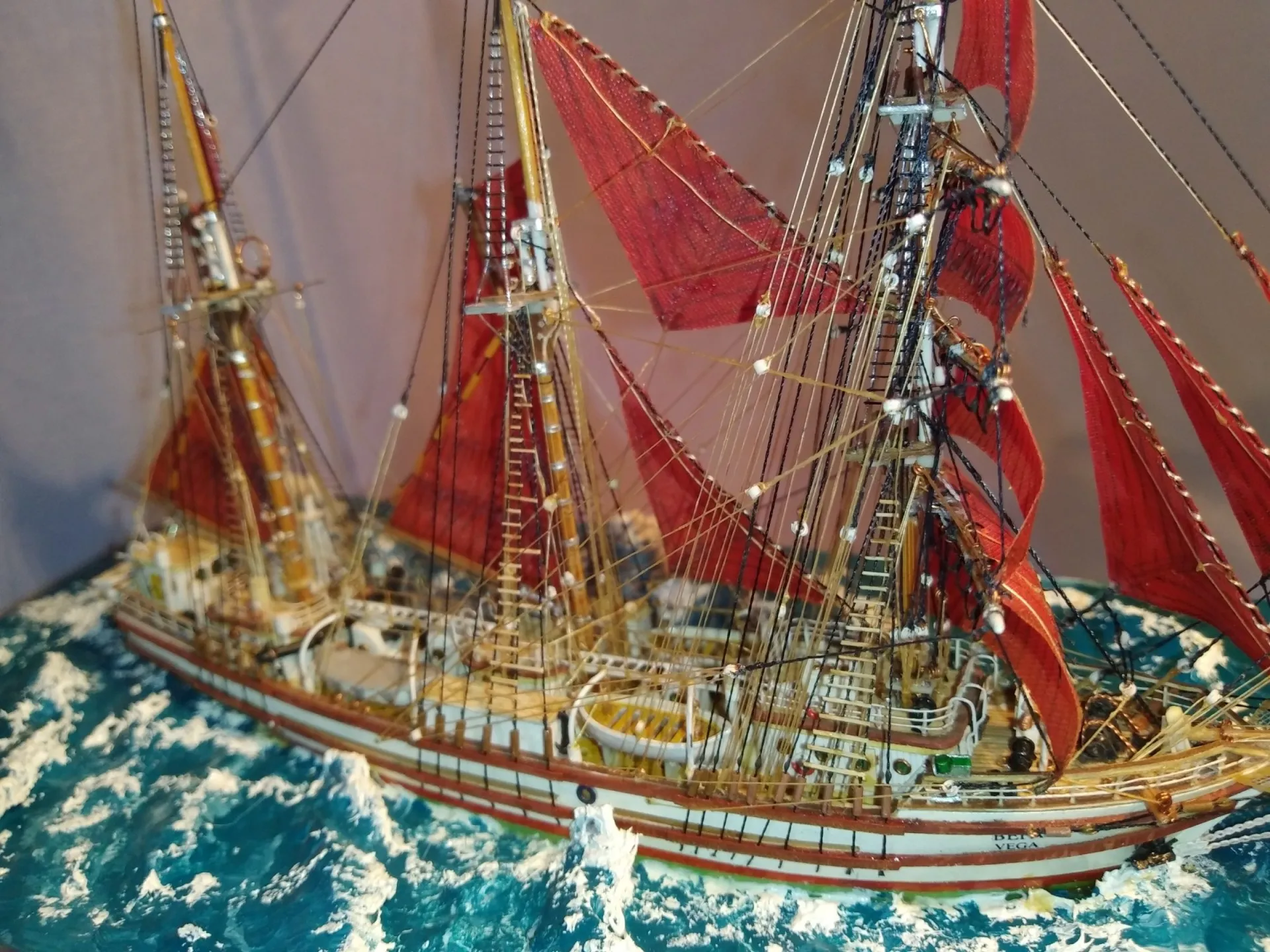 Модель корабля Баркентина "Вега" II - Верфь на Столе