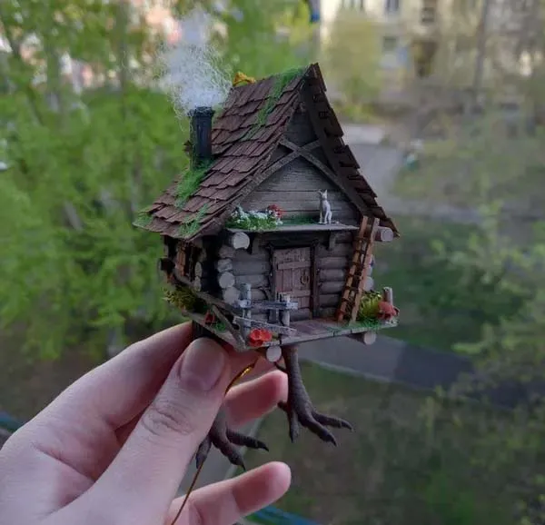 Ёлочная игрушка Избушка на курьих ножках, 140 деталей