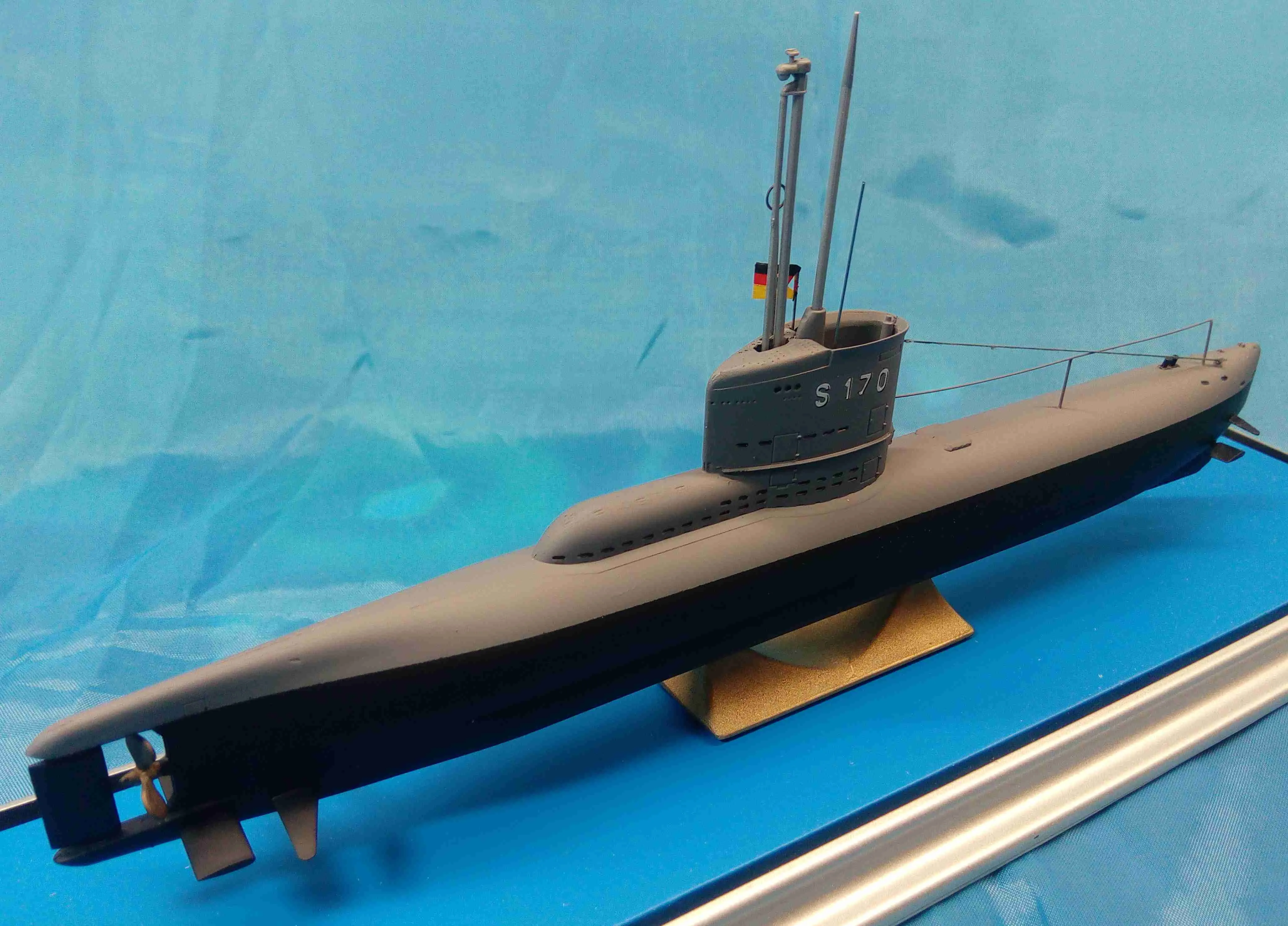 Модель корабля Немецкая подводная лодка XXIII серии «S-170» - Верфь на Столе