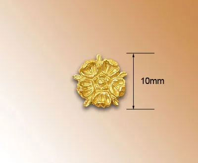 Декоративный элемент, цветок, 10 мм, металл