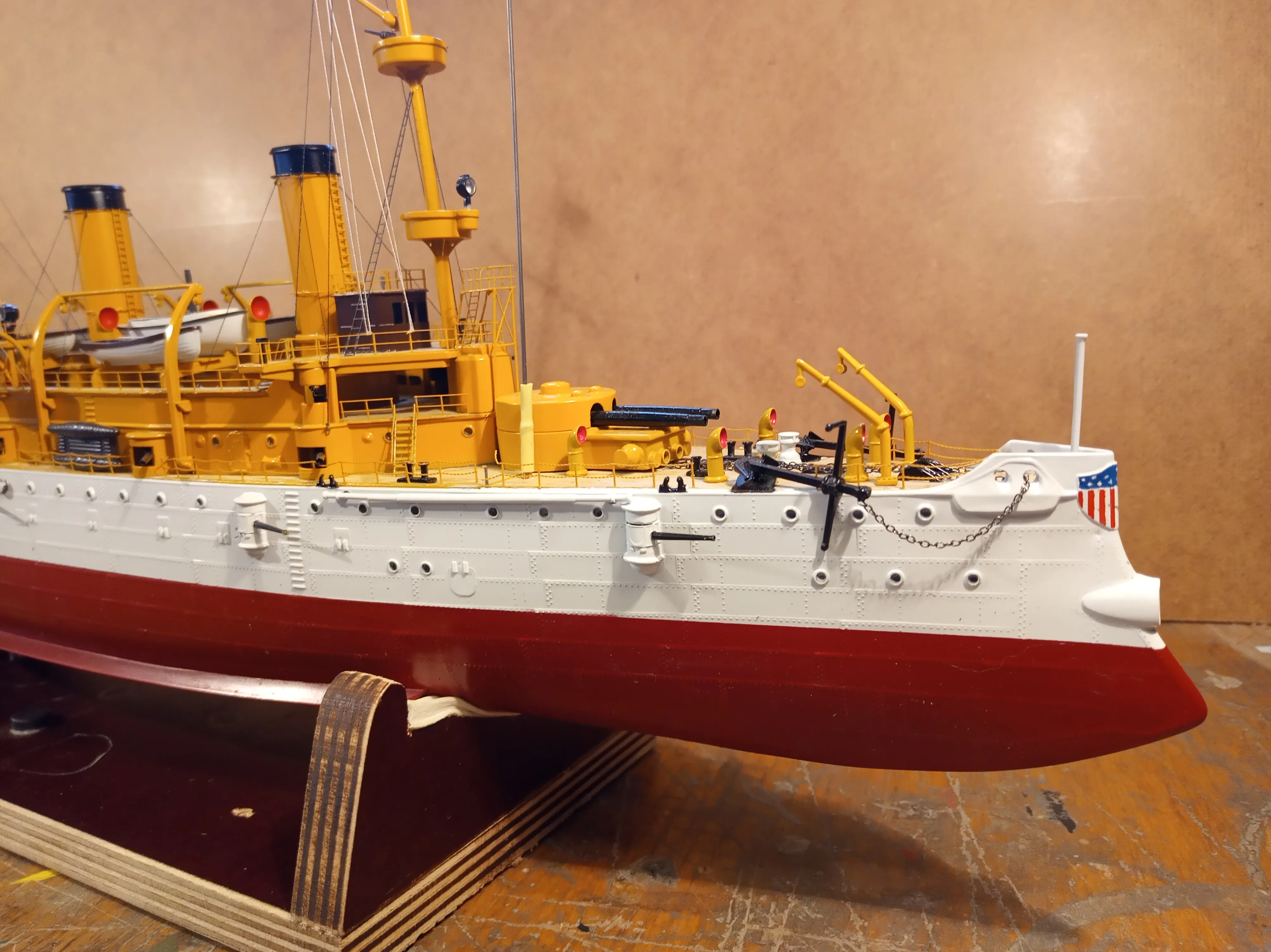 Модель корабля Protected Cruiser USS "OLIMPIA" - Верфь на Столе