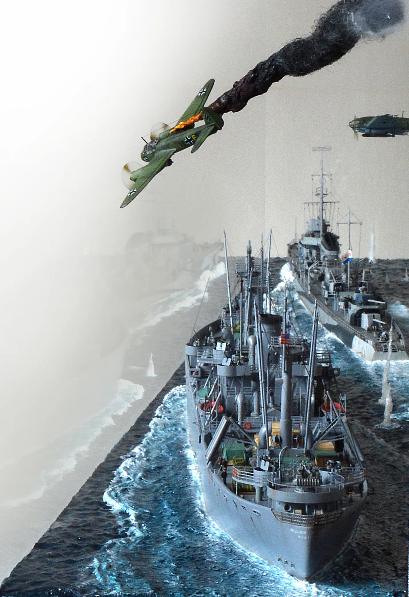 Модель корабля Диорама "Североморцы" - Верфь на Столе