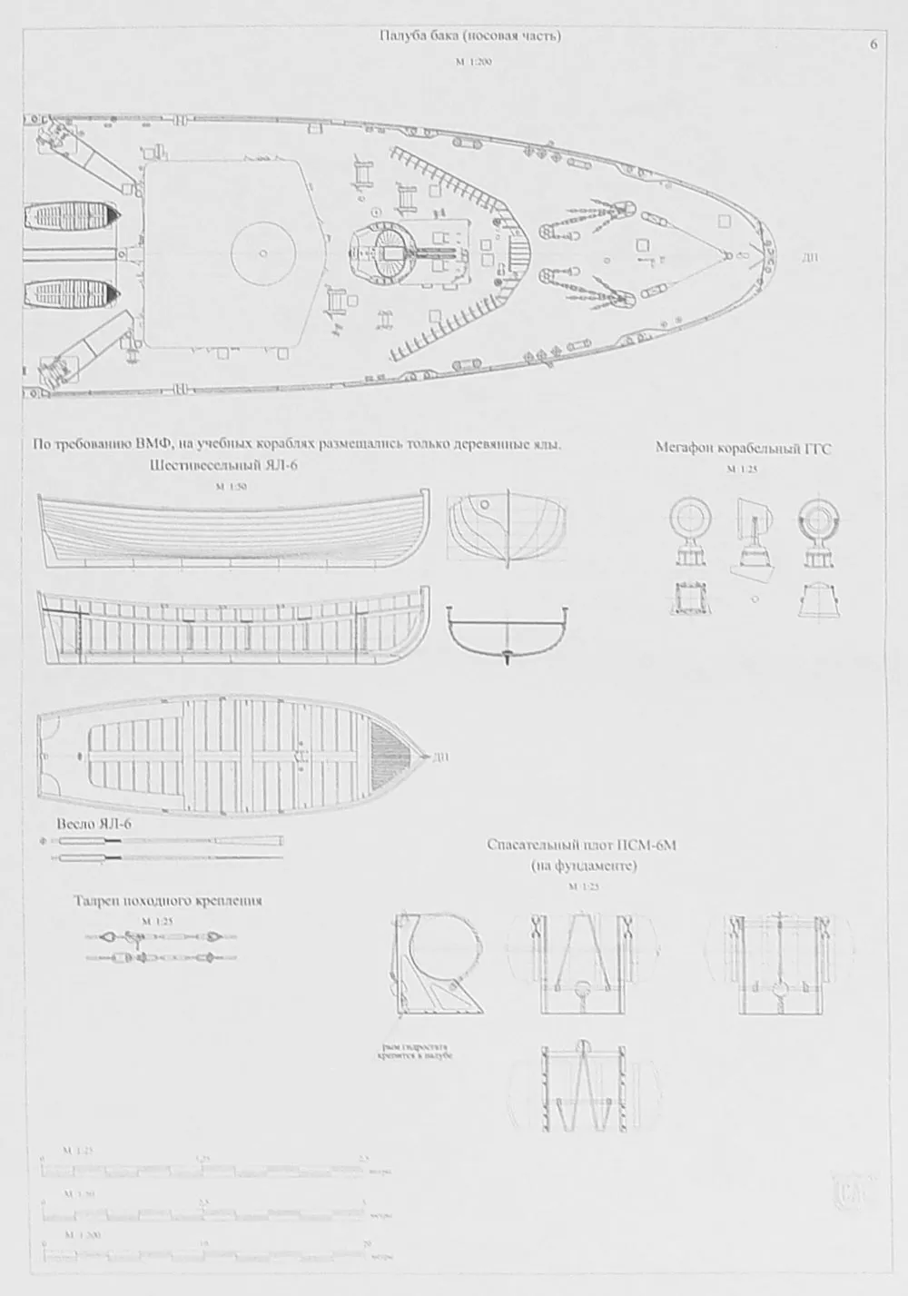 Чертеж учебного корабля пр. 1886У Бородино