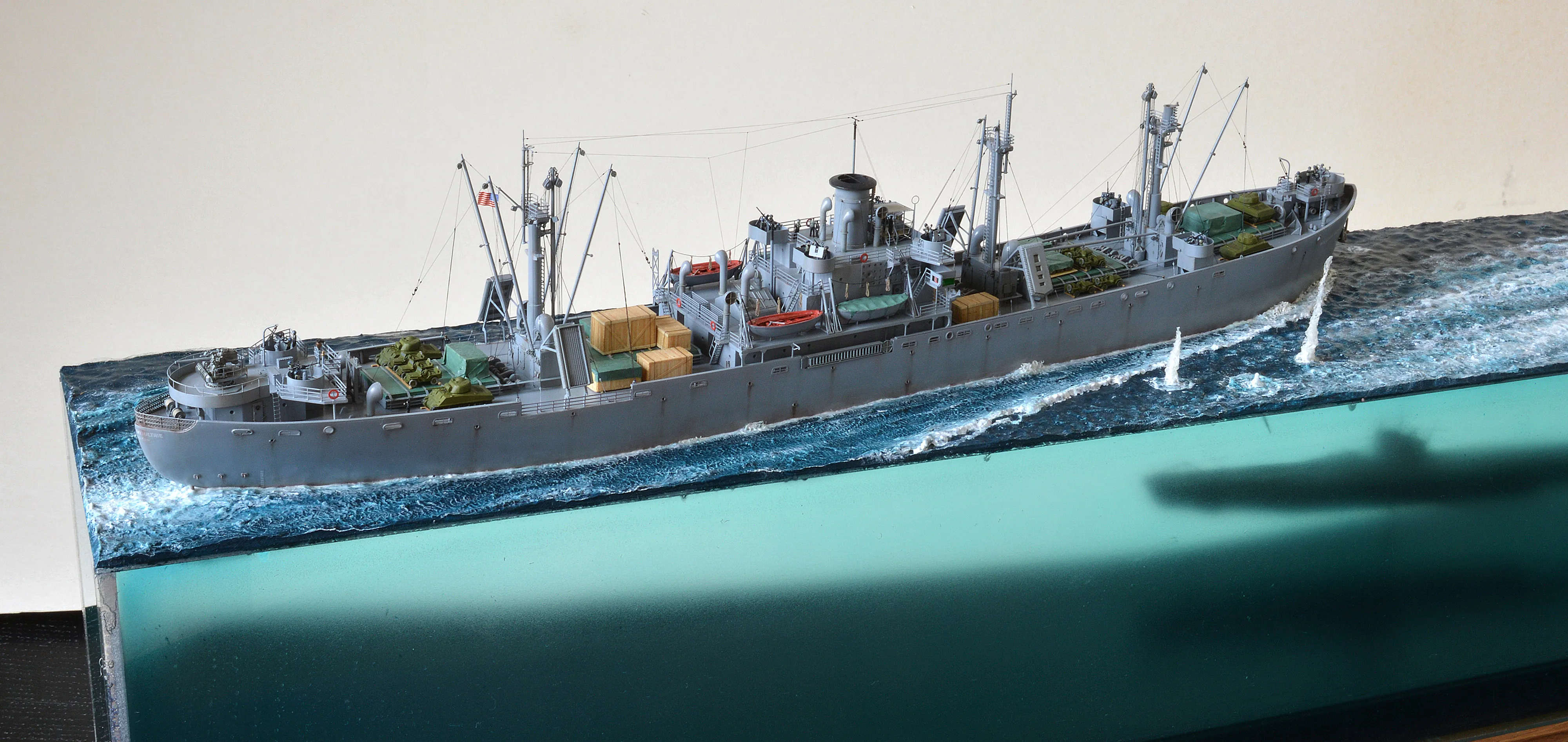 Модель корабля Диорама "Североморцы" - Верфь на Столе