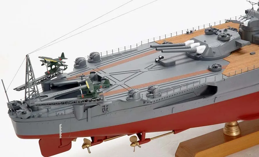 деревянная модель корабля Yamato