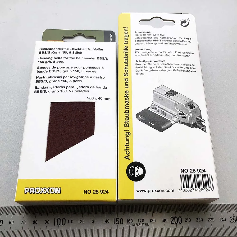 Шлифовальная лента K150 для шлифмашины Proxxon ВВS/S, 5 шт 28924
