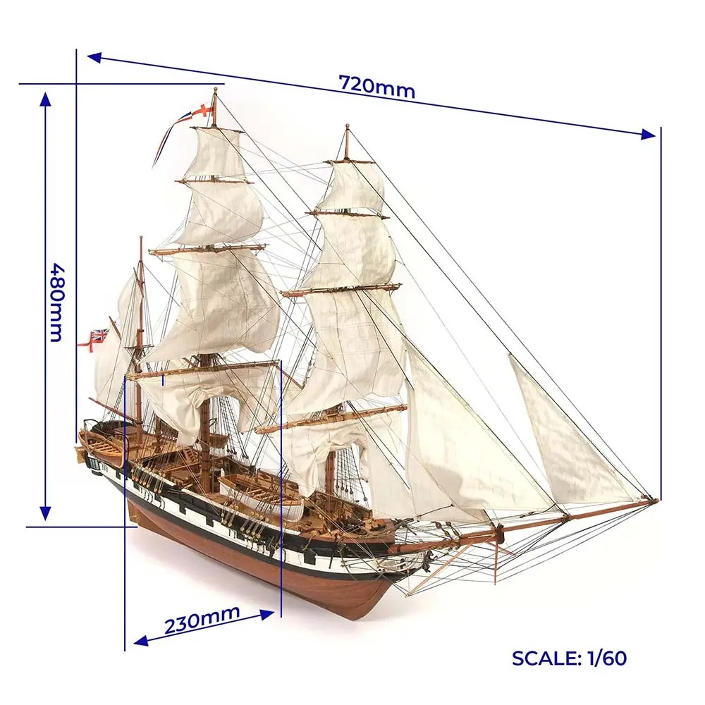 модель корабля своими руками HMS Beagle