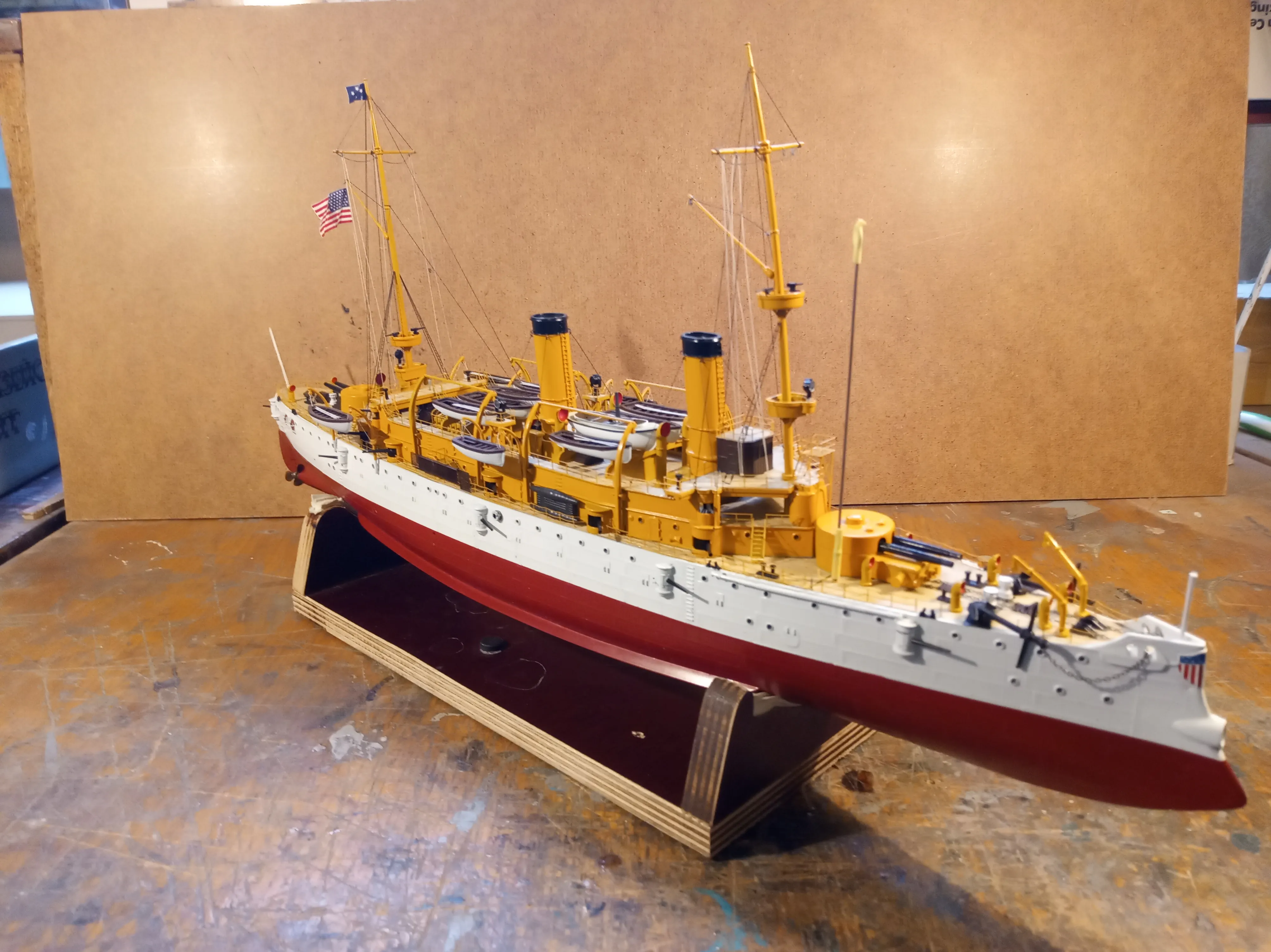 Модель корабля Protected Cruiser USS "OLIMPIA" - Верфь на Столе