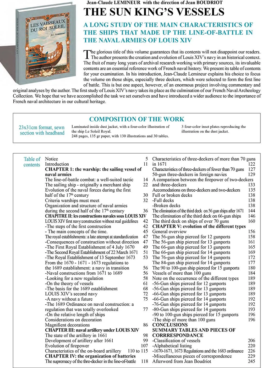 The ships of the sun king