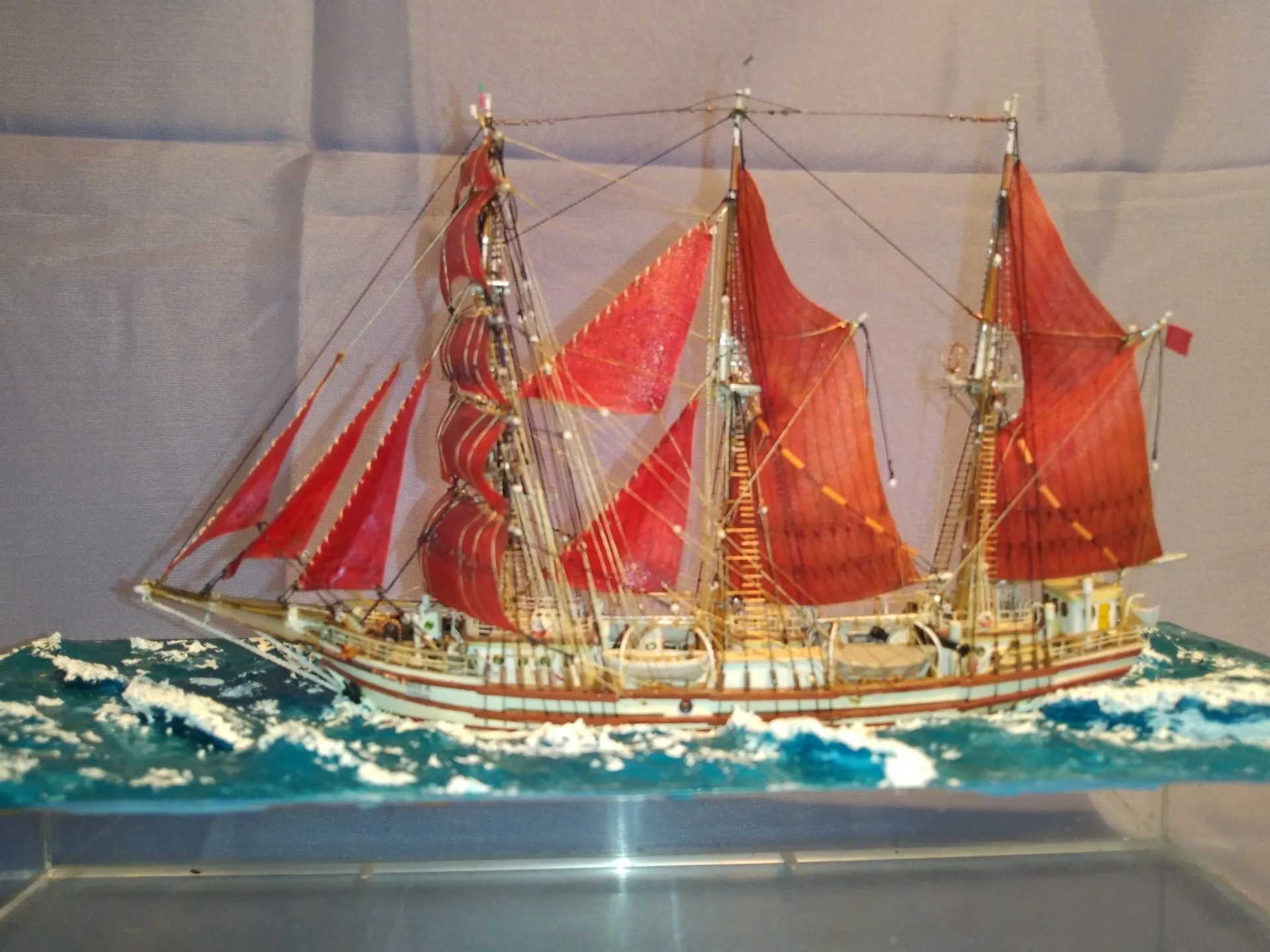 Модель корабля Баркентина "Вега" II - Верфь на Столе