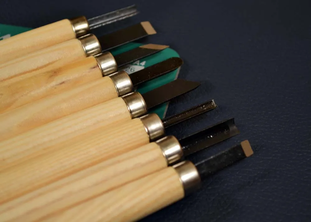 Набор резцов для резьбы по дереву, 8 штук