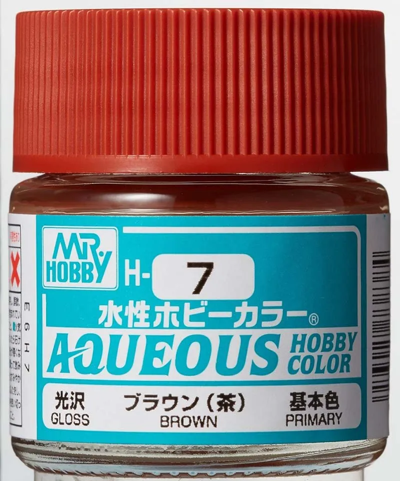 Краска Mr Hobby, акриловая, коричневая глянцевая, H 7, 10 мл
