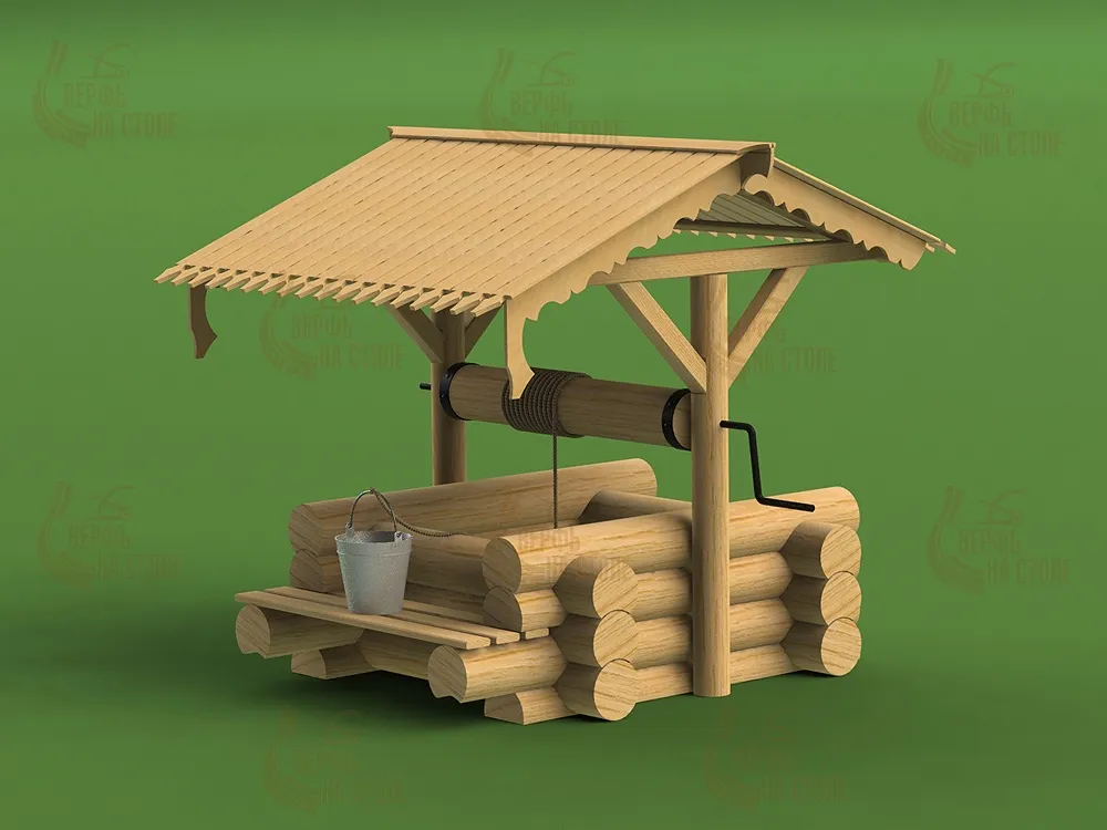 Деревенский колодец, 85 деталей