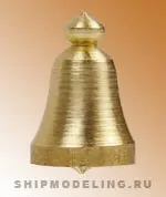 Судовой колокол, латунь, 6 мм, 2 шт