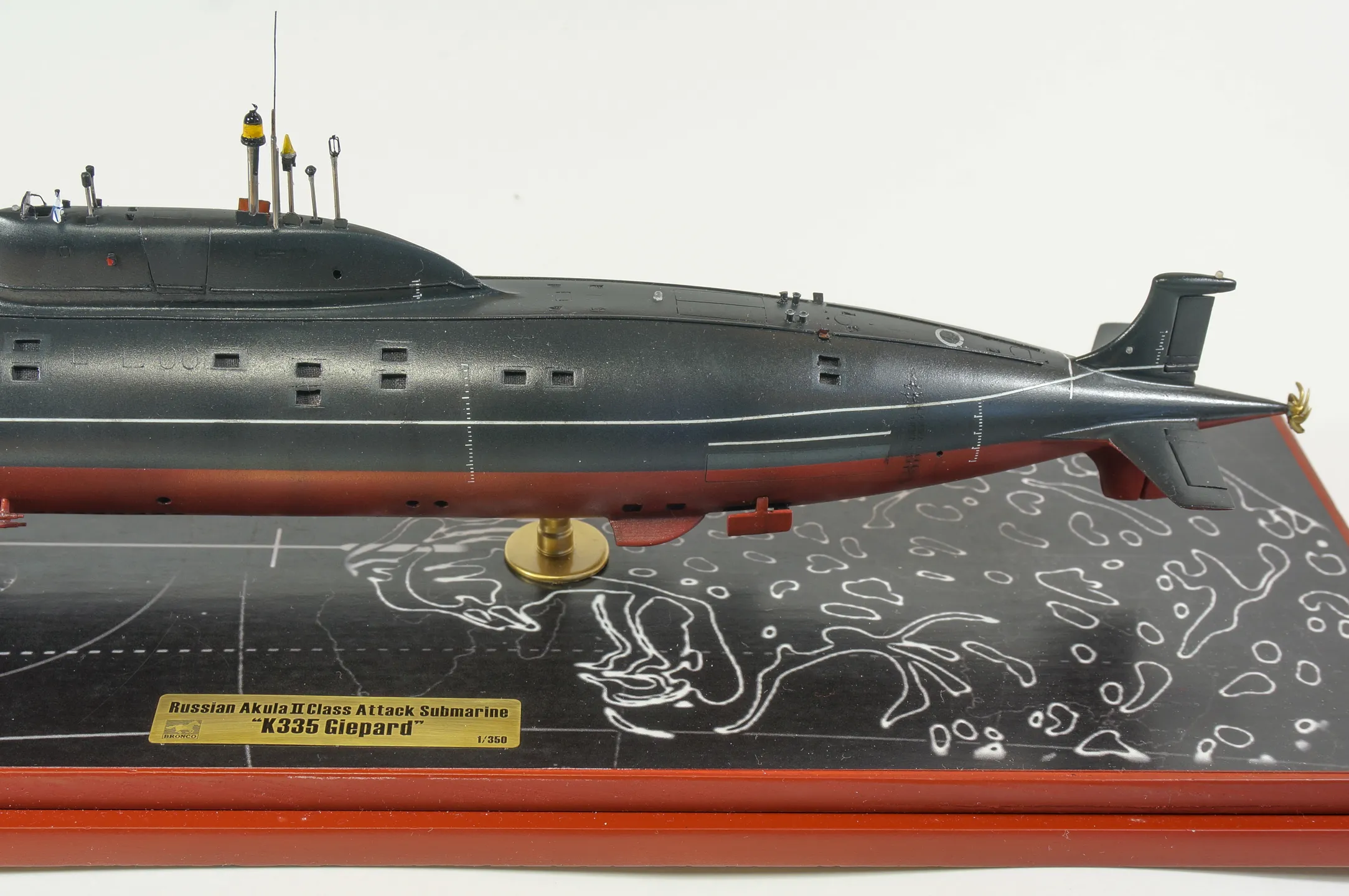 Модель корабля Подводня лодка К-335 «Гепард» - Верфь на Столе