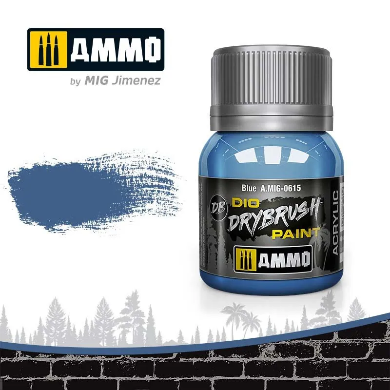 Краска акриловая DRYBRUSH синяя, Ammo Mig, 40 мл