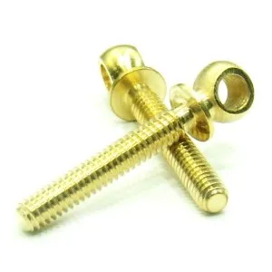 Рым-болт, 3 мм, М1,6, латунь, 5 шт