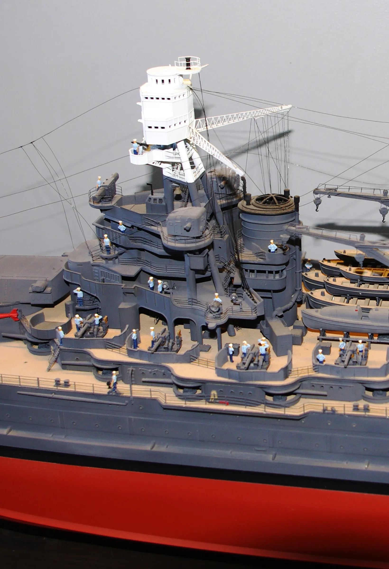 Модель корабля Линкор  ВВ-39  "АРИЗОНА"  декабрь 1941 г. - Верфь на Столе