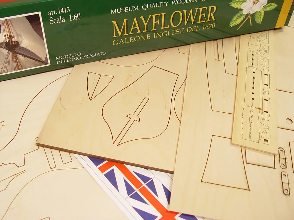 модель корабля Mayflower