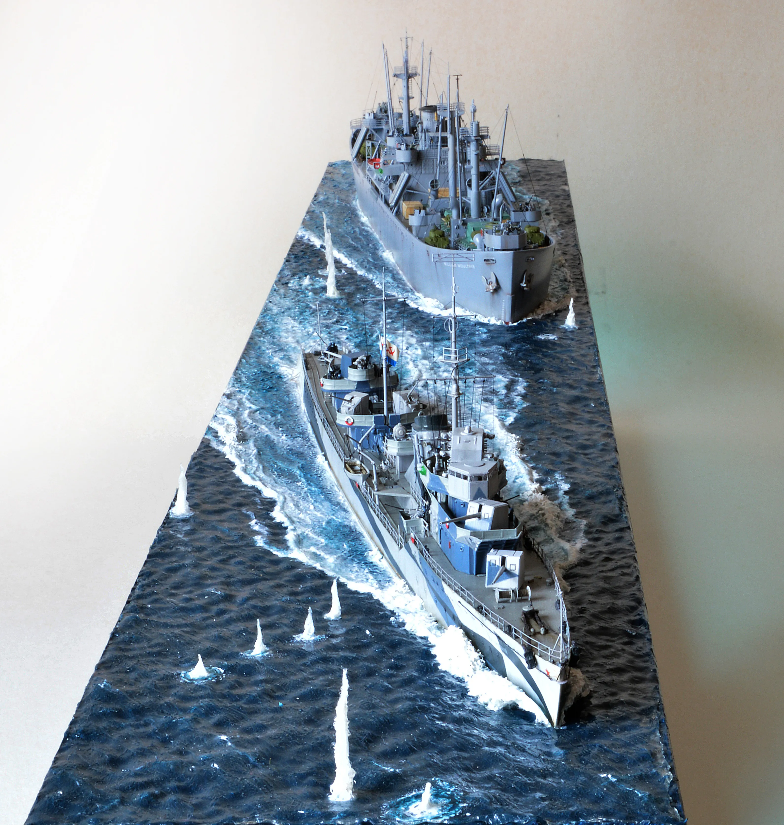 Модель корабля Диорама "Североморцы" - Верфь на Столе