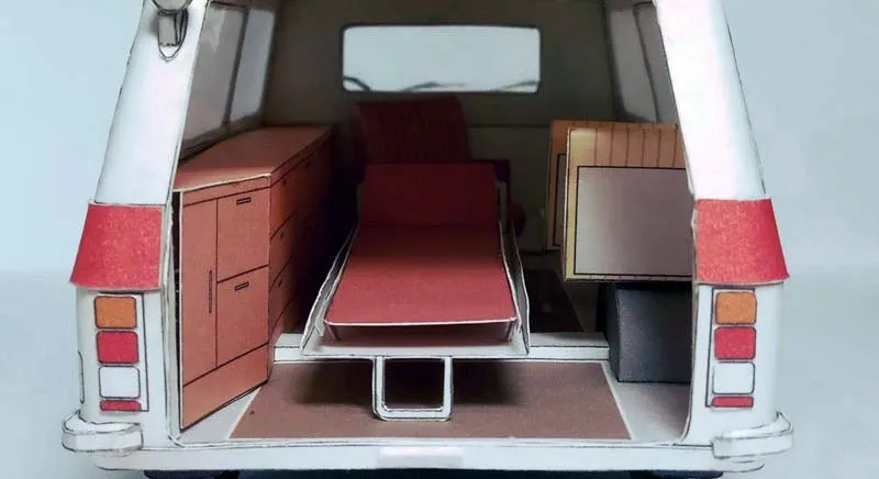 Модель из бумаги Автомобиль РАФ-2203