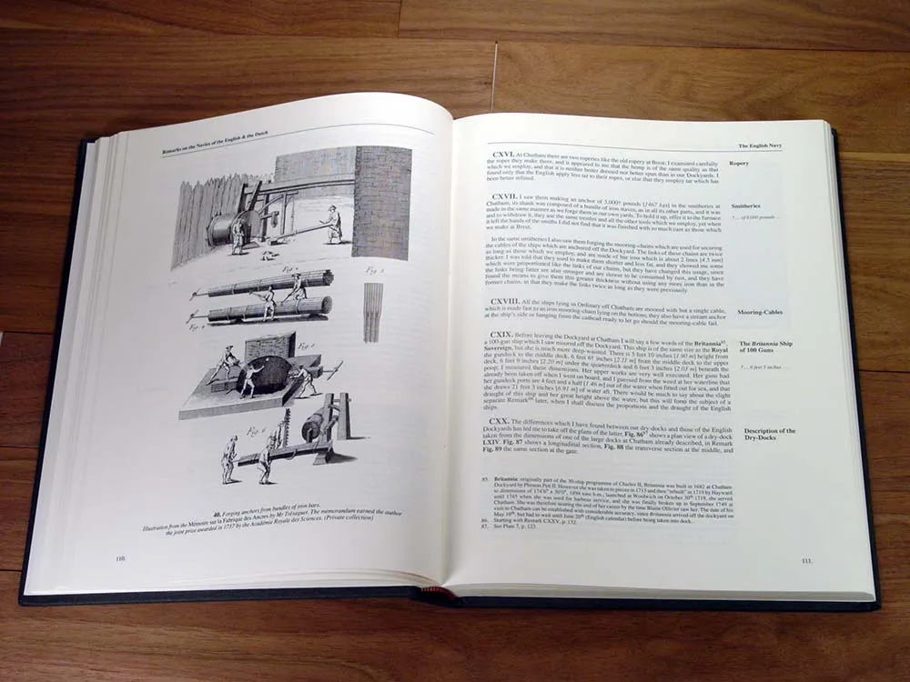 18th century shipbuilding. Remarks by Blaise Olliver